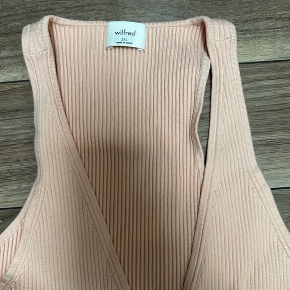 Wilfred Blush Ribbed Tank Top - Picture 3 of 3